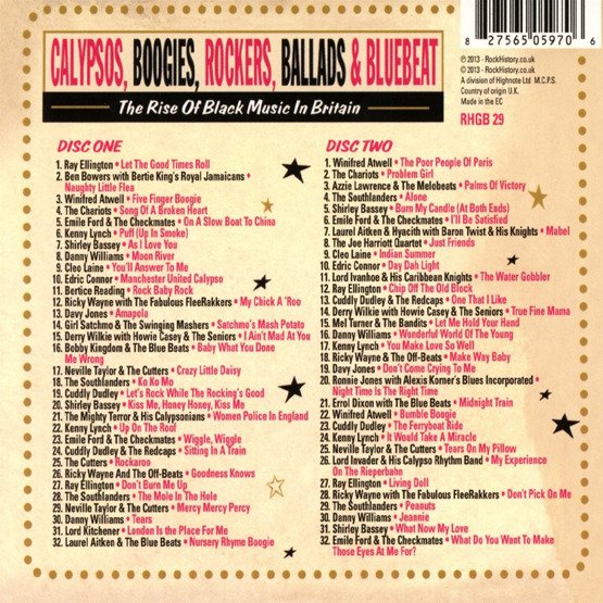  Calypsos, Boogies, Rockers, Ballads, & Bluebeat - The Rise Of Black Music In Britain (2 CD)