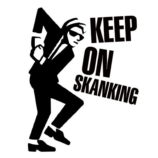 Keep On Skanking (Walt) (Biała z lamówkami)